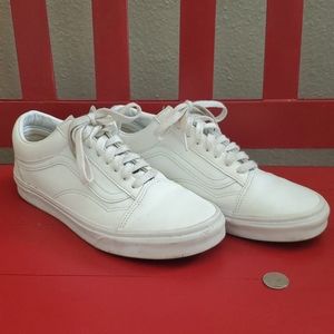 White Leather Vans